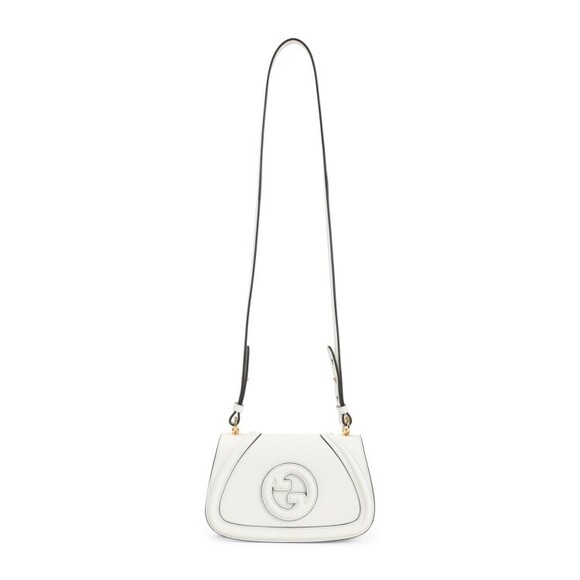 Gucci Structured White Leather Shoulder Bag - NWT